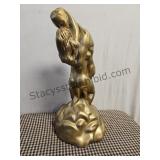 Ceramic Lovers Statue 17 In Tall