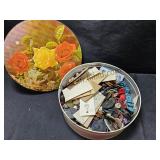 Large Tin Of Old Buttons