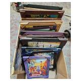Box Of Paintings & Wood Frames
