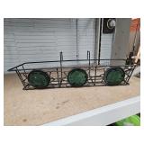 24 In Planter  W/Glass Butterflies Used