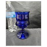Indiana Glass Cobalt Blue Goblet