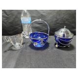 1980 Cobalt Blue Serving Pieces