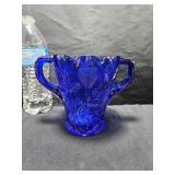 Mosser / Fenton ? Cobalt Strawberry Vase