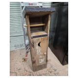 332 Inch Primitive Wood TP Holder Cabinet