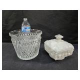 Glass Bowl & Dish Chipped See Pics