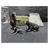 Black Bear Family Figurines