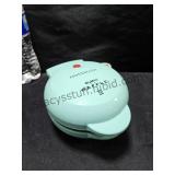 Mini Waffle Maker Blue