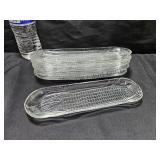 6 Corn On The Cob Glass Plates