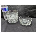 4 Glass Bowls