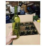 12 Glass Wine Bottles