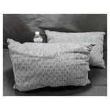 2 Nice Lumbar Throw Pillows New