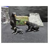Black Bear Family Figurines