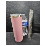 Pink Stainless Tumbler Set