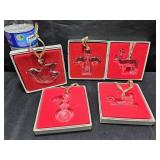 Crystal Ornaments Lot C