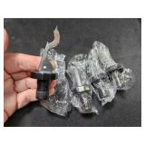 4 Wine Bottle Stoppers Black