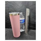 Pink Stainless Tumbler Set