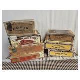Assorted Brands Cigar Boxes