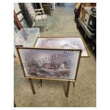 2 VTG TV Trays
