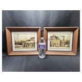 2 Old Framed Barn Pictures