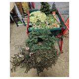 Tote Of Craft Flowers & Greenery