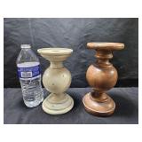 Wood & Polly Candle Holders