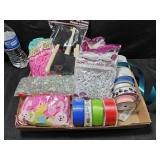 Easter Grass, Ribbon, Brushes & Basket