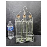 Glass Bottles & Caddy