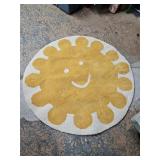 54 Inch Sunny Face Wool Area Rug NEW