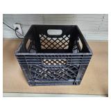 Black Plastic Crate