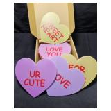 16 Valentines Yard Hearts