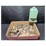 Old Cookie Cutters & Match Holder