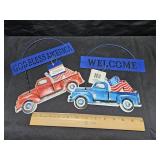 Metal Patriotic Decor