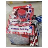 Patriotic Wigs & Ribbon