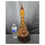 Glass Decanter Chipped Stopper