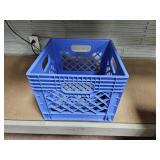 Blue Plastic Crate
