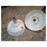 2 Commercial Light Shades 18 Inch
