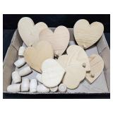 Wood hearts & Barrels