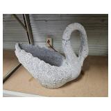 Cement Swan Planter