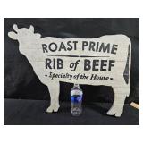 Wood Cow Sign
