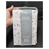 Shower Curtain Purp & Grey