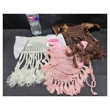 3 Horse Fly Veil Ear Bonnets