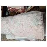 5 X 7 Area Rug New Pnk Wht Dots