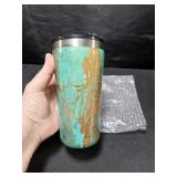 Local Crafter Tumbler Green & Gold