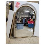 24 X 36 Metal Arched Frame Mirror New