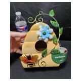 Metal Birdhouse Honey Bee