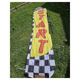 8 FT Start Wind Banner Pole & Ground Stake