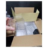 8 Plastic Storage Boxes W/Labels