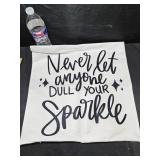 18x18 Zippered Pillow Cover Sparkle