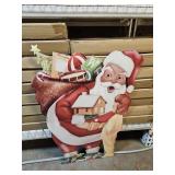 3 FT Self Standing Metal Santa