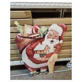 3 FT Self Standing Metal Santa